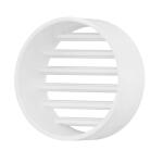 NDS 4 in. Round Grate, Fits 4 in. Sewer & Drain Fittings, White HIPS (911)