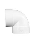 NDS 4 in. Hub x Hub PVC S&D 90-Degree Elbow Fitting (4P02)