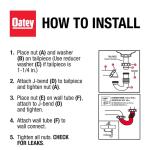 Oatey Form N Fit 1-1/2 in. White Plastic Sink Drain Flexible P-Trap (DC3522605)
