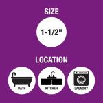 Oatey 1-1/2 in. White Plastic Sink Drain P- Trap (HDC9704B)