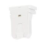 Philips Low Profile 6.5 In. 600V White Lamp Socket for Bi-Pin Fluorescent Lamp Holder (2-Pack) (496646)