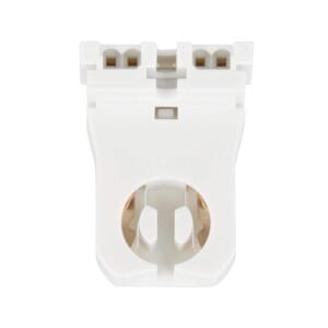 Philips Low Profile 6.5 In. 600V White Lamp Socket for Bi-Pin Fluorescent Lamp Holder (2-Pack) (496646)