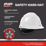 PIP White Type 1 Class E Hard Hat with 4-Point Ratchet Suspension (PRO11RW-VPD6)