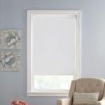 Cut to Size White Cordless Blackout Vinyl Roller Shade 37.25 in. W x 78 in. L (UVBO3778W)