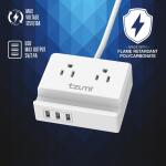 Tzumi Power Dock 2-Outlet Multi-Port Surge Protector and Phone Stand (8447HD)