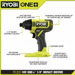 RYOBI ONE+ 18V Cordless 4-Tool Combo Kit with 1.5 Ah Battery, 4.0 Ah Battery, & Charger (PCL1400K2)