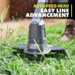 RYOBI ONE+ 18V 10 in. Cordless Battery String Trimmer/Edger with 2.0 Ah Battery and Charger (PCLST01K)