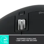 Logitech MX Master 3S Wireless Laser Mouse with Fast Scrolling - Black