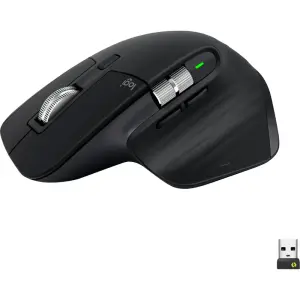 Logitech MX Master 3S Wireless Laser Mouse with Fast Scrolling - Black