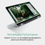 Dell Inspiron 16" 2-in-1 FHD Touch Laptop - Intel Core Ultra 7, 16GB RAM, 1TB SSD - Ice Blue