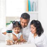 Vcertcpl Digital Coin Counting Piggy Bank – 1.8L, LCD Counter, Blue