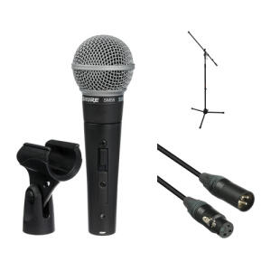 Shure SM58S Mic, Stand, and Cable Kit