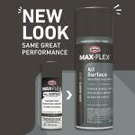 GLIDDEN MAX FLEX - 12 oz. Satin Dark As Night Interior/Exterior All Surface Spray Paint and Primer (GMF1016-54)
