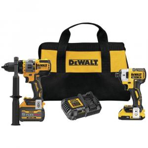 DEWALT 20V MAX Cordless Brushless Hammer Drill/Driver 2 Tool Combo Kit (DCK2100D1T1)