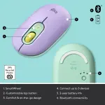 Logitech - POP Mouse Bluetooth Optical Ambidextrous Mouse - Wireless - Daydream Purple (Mint) (910-006544)