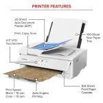 Canon - PIXMA TS9521Ca All-In-One Inkjet Printer - Wireless - White (2988C052)