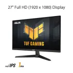 ASUS - TUF Gaming 27" IPS FHD 1080P 180Hz 1ms FreeSync Premium Gaming Monitor - Black (VG279Q3A)