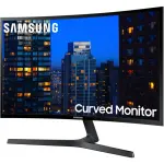 Samsung 27" F398 FHD Curved Monitor – AMD FreeSync, HDMI/DP – Glossy Black
