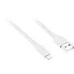 Insignia™ - 4' USB-A to Lightning Charging Cable - Moon Gray