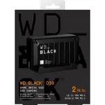WD - D30 2TB Game Drive for PlayStation and Xbox External USB Type-C Portable SSD - Black