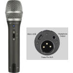 Polsen DM-USX1 Dynamic Microphone Kit with Studio Monitor Headphones