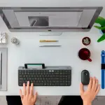 Logitech - K585 Full-size Wireless Scissor Keyboard for Windows, Mac, Chrome, Android - Graphite