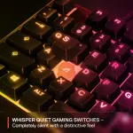 SteelSeries - Apex 3 TKL Wired Membrane Whisper Quiet Switch Gaming Keyboard 8 zone - White (64819)