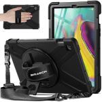 BRAECN Case for Galaxy Tab S5e 10.5" (2019) – Shockproof Kids Cover with Stand, Strap & Screen Protector – Black