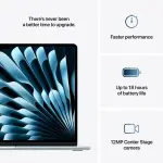 Apple - MacBook Air 15-inch Apple M4 chip Built for Apple Intelligence - 16GB Memory - 512GB SSD - Sky Blue