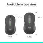 Logitech Signature M650 L Wireless Optical Mouse with Silent Clicks – Graphite