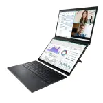 ASUS - Zenbook DUO Dual 14” WUXGA OLED Touch Laptop - Intel Core Ultra 7 with 16GB Memory - Intel Arc Graphics - 1TB SSD - Inkwell Gray