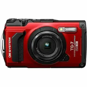 Olympus OM SYSTEM TG-7 4K Waterproof Digital Camera – Red