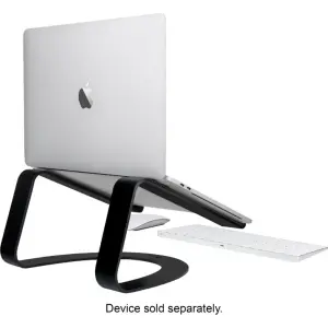 Twelve South - Curve Stand for MacBook or Laptops(Small) - Black (12-1708)