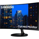 Samsung - 390C Series 24" LED Curved FHD AMD FreeSync Monitor - Black (C24F390)
