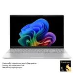 ASUS Vivobook S 15, 15.6" OLED, Snapdragon X Elite, 16GB RAM, 1TB SSD - Cool Silver