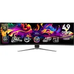 MSI - MPG 491CQPX QD-OLED 49" 5120x1440 (DQHD) Curved OLED Quantum Dot Monitor 240Hz 0.03ms(GTG) HDR400 Type-C Display HDMI - Black (MPG 491CQPX QD-OLED)