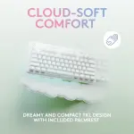 Logitech - G715 Aurora Collection TKL Wireless Mechanical Tactile Switch Gaming Keyboard - White Mist (920-01045)