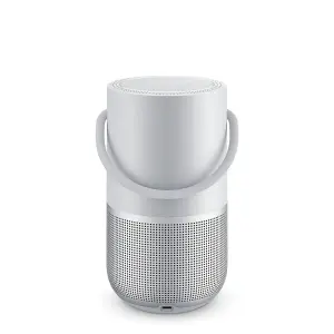 Bose - Portable Smart Speaker with built-in WiFi, Bluetooth, Google Assistant and Alexa Voice Control - Luxe Silver (829393-1300)