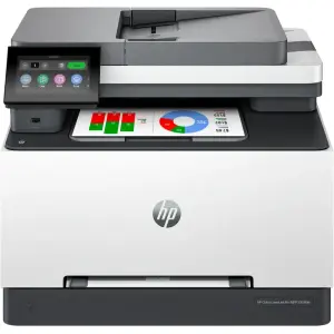 HP - LaserJet Pro MFP 3301fdw Wireless Color All-in-One Laser Printer - White & Slate (LJP 3301FDW/499Q5F#BGJ)