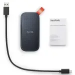 SanDisk 2TB External Portable SSD - USB 3.2 Gen 2 Type C - Black
