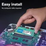 Crucial - Laptop Memory - 16GB DDR4 3200MHz C22 SODIMM - Green (CT16G4SFRA32A)