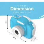 MyFirst Camera 3 Kids Digital Camera (16MP, Selfie Lens, Shockproof) – Blue