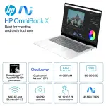 HP - OmniBook X - Copilot+ PC - 14" 2.2K Touch-Screen Laptop - Glacier Silver (14-fe1003dx/A9FF7UA#ABA)
