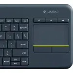 Logitech K400 Plus Wireless Keyboard with Touchpad – Black