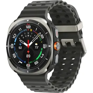 Samsung - Galaxy Watch Ultra Titanium Smartwatch 47mm LTE - Titanium Silver (SM-L705UZTAXAA)