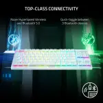 Razer - DeathStalker V2 Pro TKL Wireless Optical Linear Switch Gaming Keyboard - White (RZ03-04373500-R3M1)