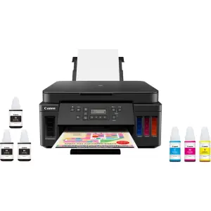 Canon - PIXMA MegaTank G6020 Wireless All-In-One Inkjet Printer - Black (3113C002)
