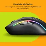 Glorious - Model D 2 Wireless Optical RGB Gaming Mouse with 6 Programmable Buttons - Wireless - Matte Black (GLO-MS-DWV2-MB)