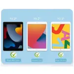 SaharaCase - Tempered Glass Screen Protector for Apple iPad 10.2 (7th, 8th, 9th Generation 2019-2021) - Clear