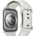 Silicone Bands for Apple Watch 44mm, 45mm, SE, 46mm Series 10, Ultra 49mm and Ultra 2 49mm (3-Pack) - Starlight, Blue/Gray and Gray (BE-AWB45SIL3GY)